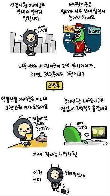 개미와배짱이 이미지