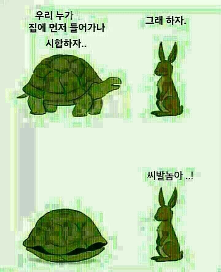 토끼와거북이 이미지