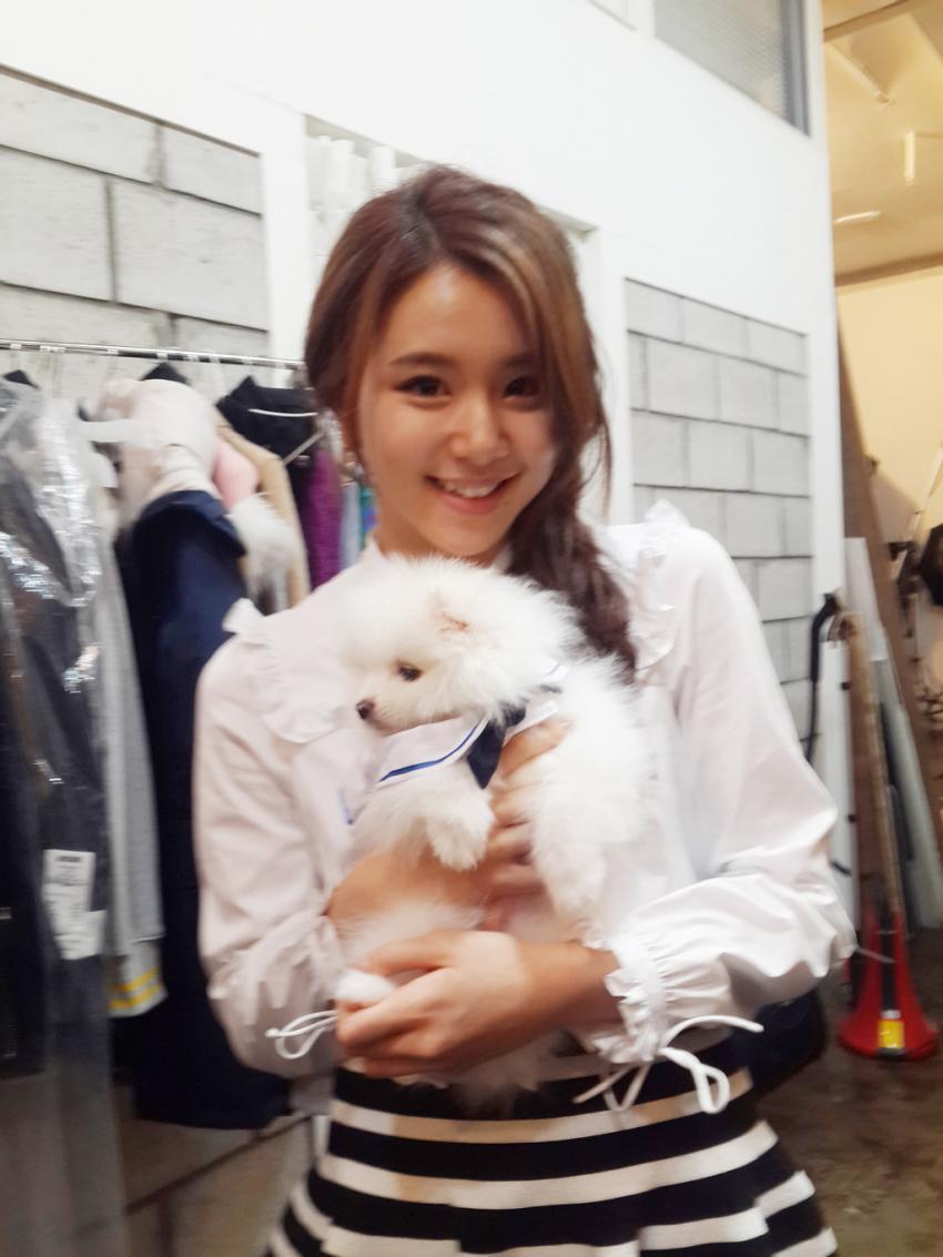 [트와이스] 광고 촬영 중 멍뭉이에 정신팔린 맴버들 ㅋㅋ | 인스티즈