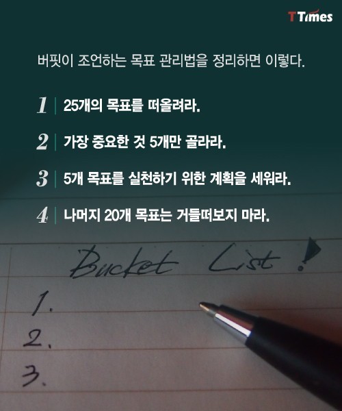 워렌 버핏이 조언하는 목표관리법 | 인스티즈
