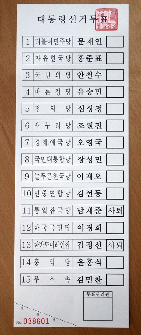다시 보는 투표 용지 논란 | 인스티즈