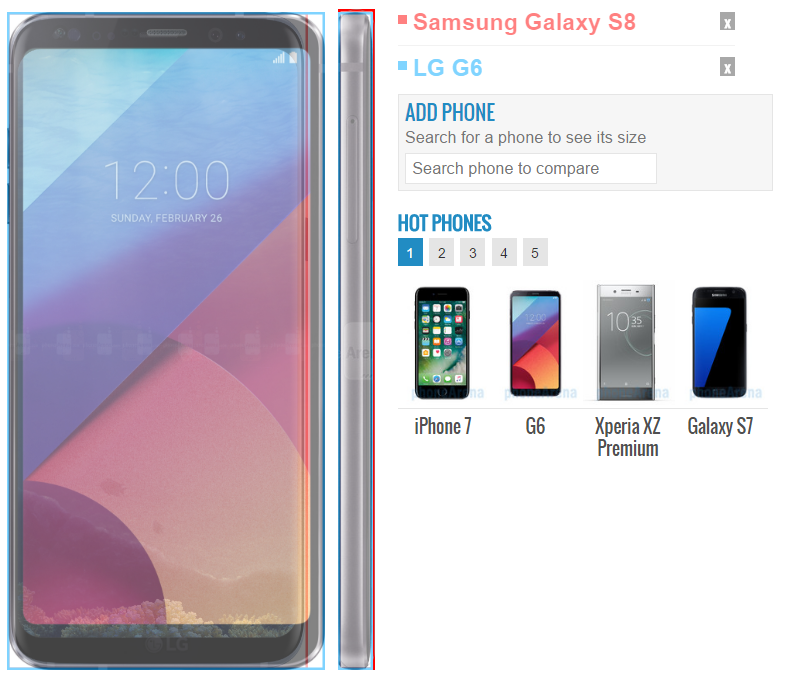 주요 플래그십 스마트폰 사이즈 비교 | 인스티즈