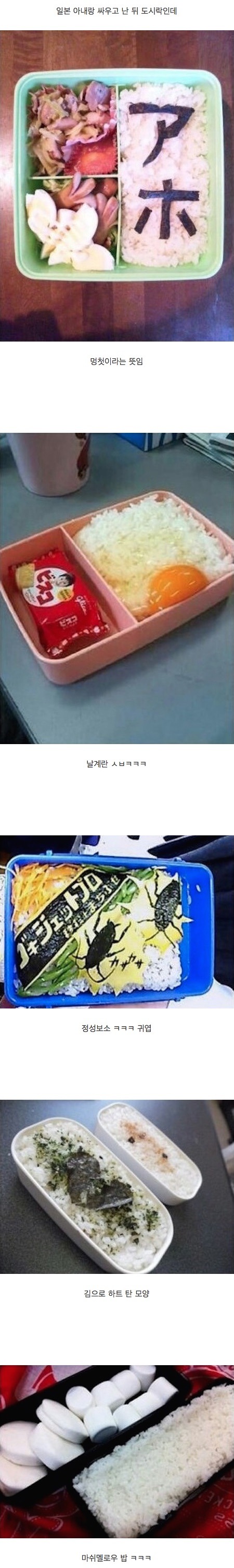 일본인 아내와 싸운 뒤 도시락 | 인스티즈