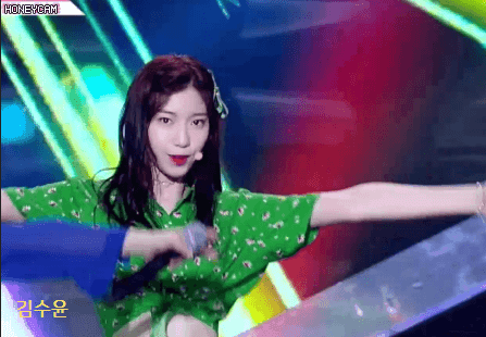 [프듀48] [데이터 주의] 하이텐션에서 초록이 걔.gif | 인스티즈