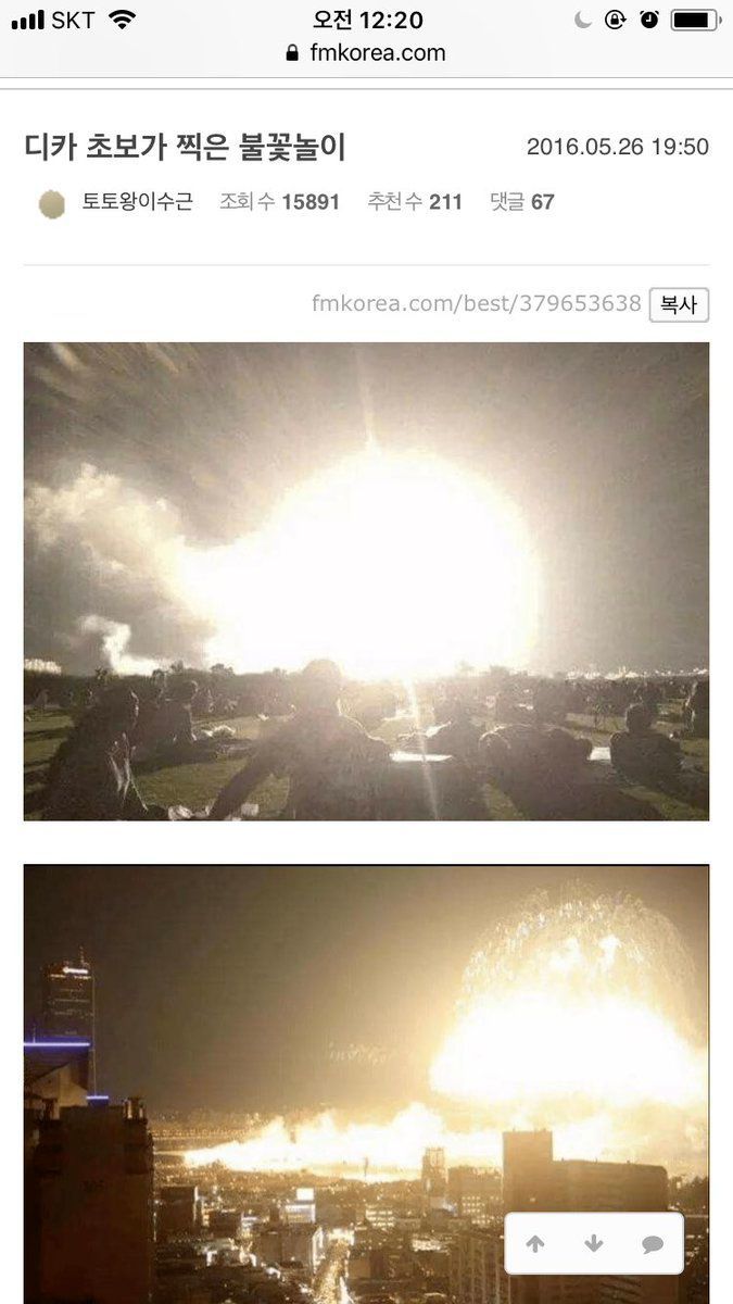 디카 초보가 찍은 불꽃놀이 | 인스티즈