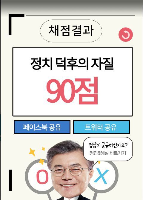 문재인 정부 100일 기념 퀴즈(나의 문꿀오소리 점수는?) | 인스티즈