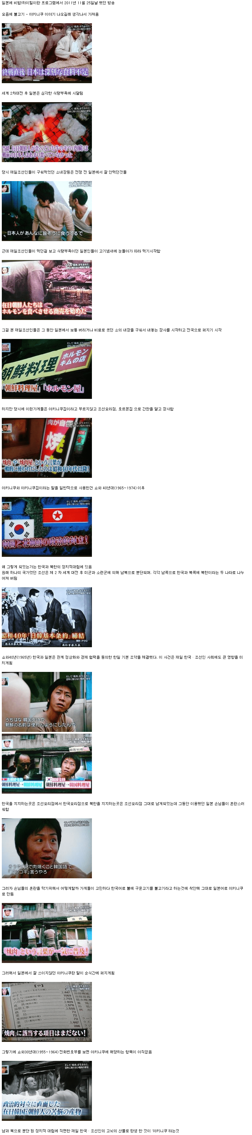 일본방송에서 말하는 야끼니꾸.jpg | 인스티즈