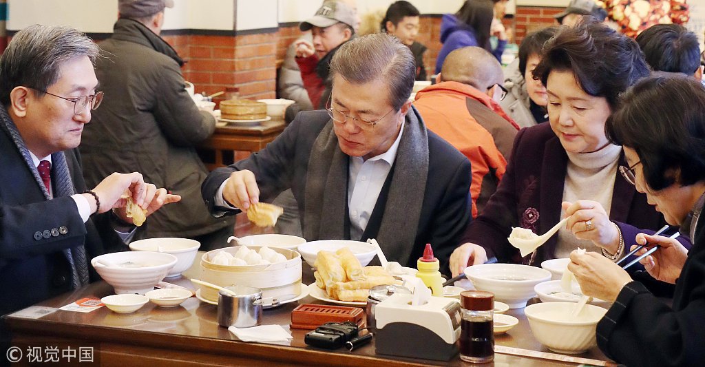 국내언론은 절대 안실어주는 문대통령 중식당 일화 | 인스티즈