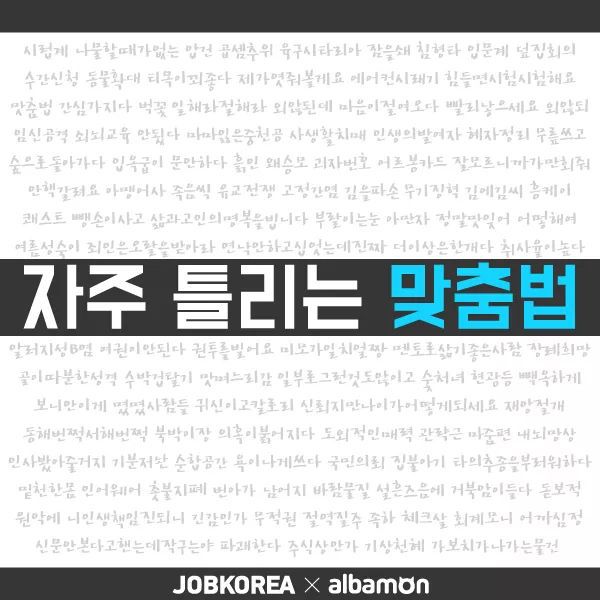 자주 틀리는 맞춤법.jpg | 인스티즈