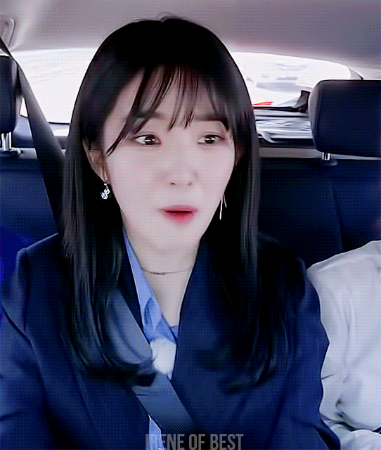 자율주행차 타고 씐난 아이린.gif | 인스티즈